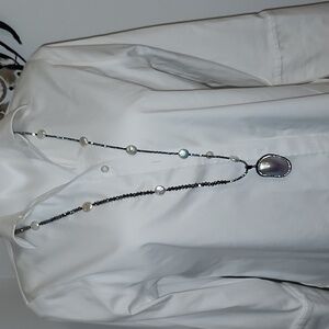 Long necklaces pearls